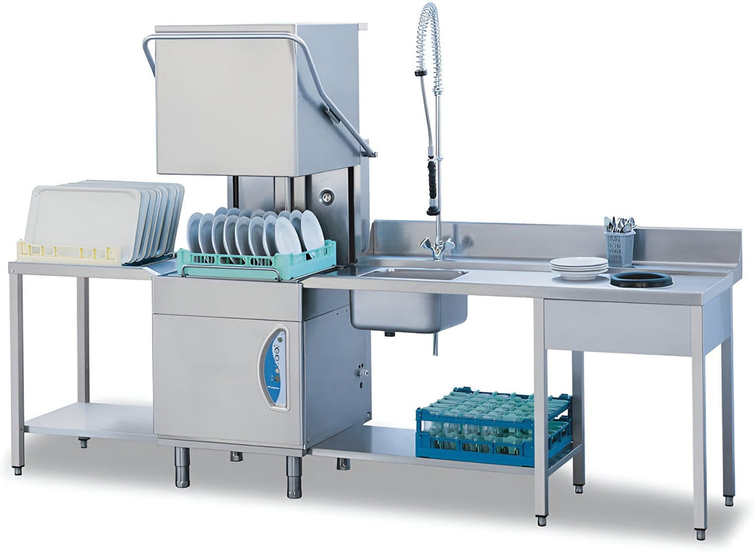 Lamber - High-Temperature Pass-Through Dishwasher With Soap + Drain Pump - L21EKDPS