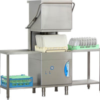Lamber - Three Phase High-Temperature Pass-Through Dishwasher With Drain Pump - L25EKDPS 3PH - ETA AUGUST