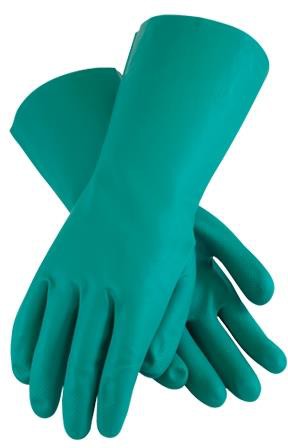 Latoplast - 13" Green Nitrile 15 Mil Flocked Lined Gloves - 012-18309