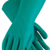 Latoplast - 13" Green Nitrile 15 Mil Flocked Lined Gloves - 012-18309