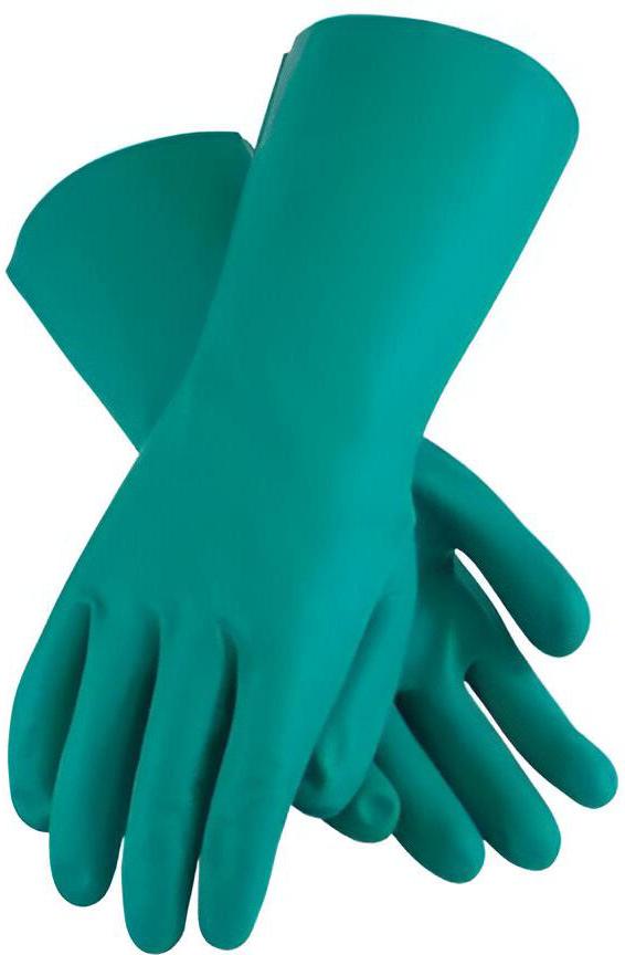 Latoplast - 13" X-Large Green Lined Nitrile Gloves, 1 Pair - LTP01218310