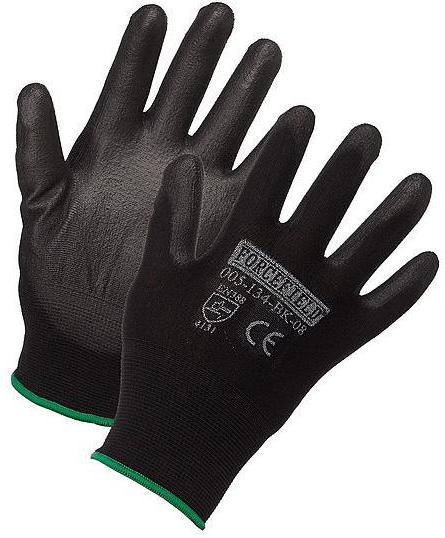 Latoplast - Polyurethane Palm Coated Black Work Gloves, 1 Pair - LTP005134BK10