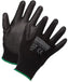 Latoplast - Polyurethane Palm Coated Black Work Gloves, 1 Pair - LTP005134BK10