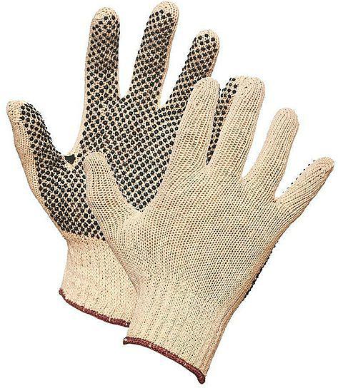 Latoplast - String Knit Work Gloves With PVC Dots On Palm - 352672