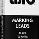 Listo - Black Marking Pencil Refills Writes on Any Surface, 72/Bx - 162BBK