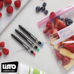 Listo - White Marking Pencil Writes on Any Surface, 72/Box - 162BWE