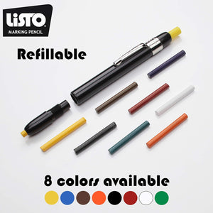 Listo - Yellow Marking Pencil Writes on Any Surface, 12/Bx - 1620BYW