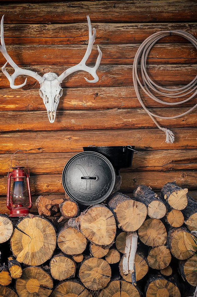 Lodge - Yellowstone 12 Inch / 8 QT Deep Camp Dutch Oven - L12DCOYW