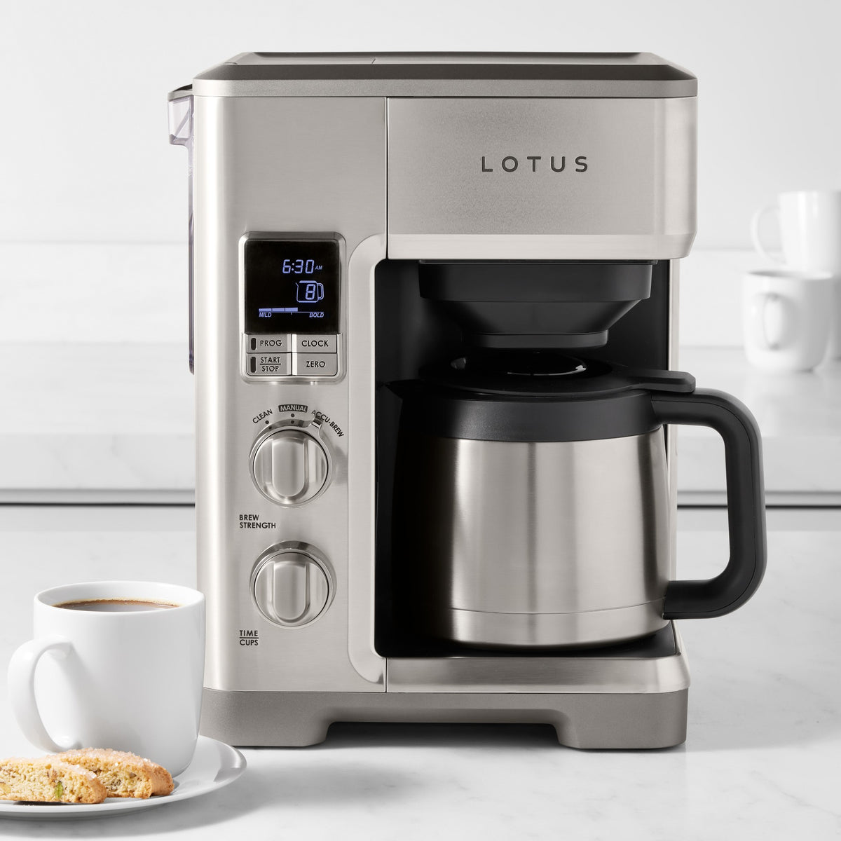 Lotus - Professional Series The Top Drip Coffeemaker with Grounds Scale - LTSCM500