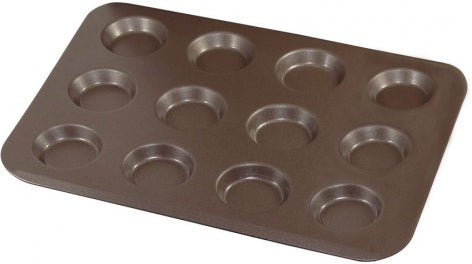Louis Tellier - 12.59" Non-Stick 12-Cup Tartlet Pan - 228310
