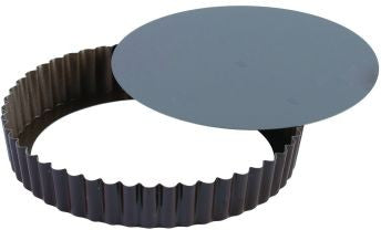 Louis Tellier - 12.59" Non-Stick Round Fluted Tart Mould With Removable Bottom - 226450