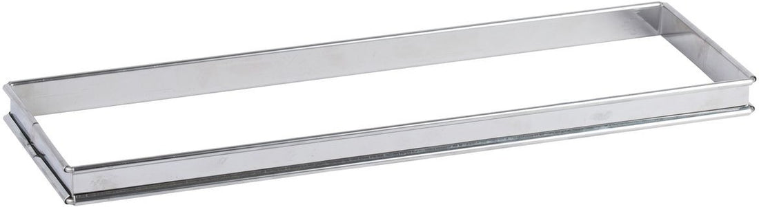 Louis Tellier - 13.77" Stainless SteelRectangular Tart Ring With Rolled Edge - 865310