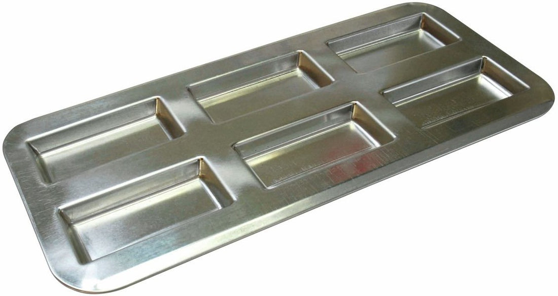 Louis Tellier - 14.96" x 7.08" Tin Plate 6 Financier Baking Sheet - 120710