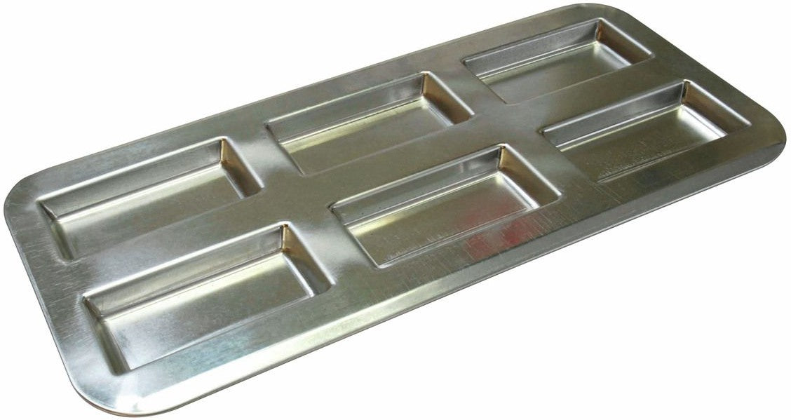 Louis Tellier - 14.96" x 7.08" Tin Plate 6 Financier Baking Sheet - 120710