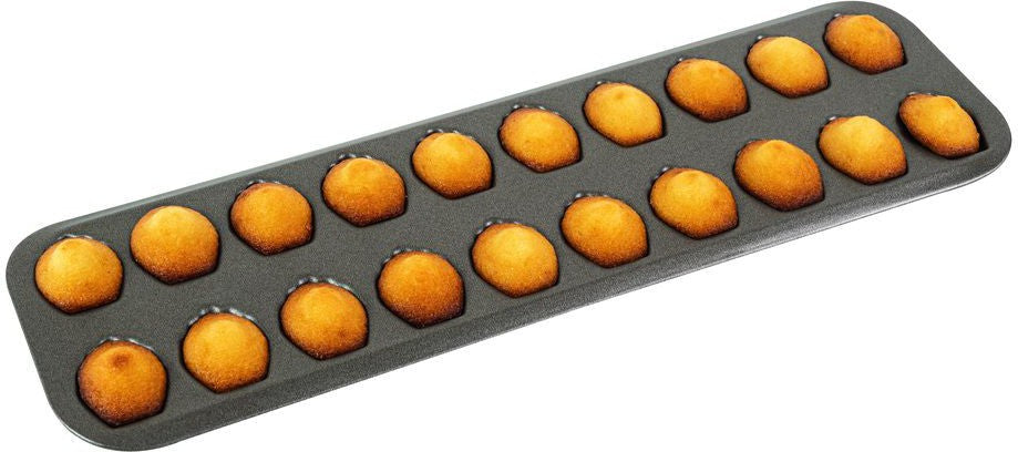 Louis Tellier - 15.55" Non-Stick 20-Compartment Small Madeleines Baking Sheet - 264510
