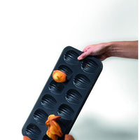 Louis Tellier - 15.55" Non-Stick Obsidian 12 Compartment Small Madeleines Baking Sheet - 464710