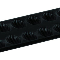 Louis Tellier - 15.55" Non-Stick Obsidian 20 Compartment Small Madeleines Baking Sheet - 464510