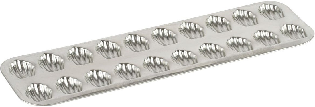 Louis Tellier - 15.55" x 4.92" x 0.51" Tin Plate 20 Small Madeleine Baking Sheet - 164510