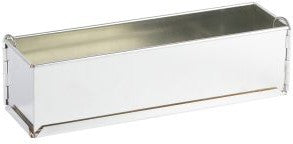 Louis Tellier - 15.74" x 3.14" x 3.14" Tin Plate Springform Long Loaf Pan With Removable Bottom - 119730