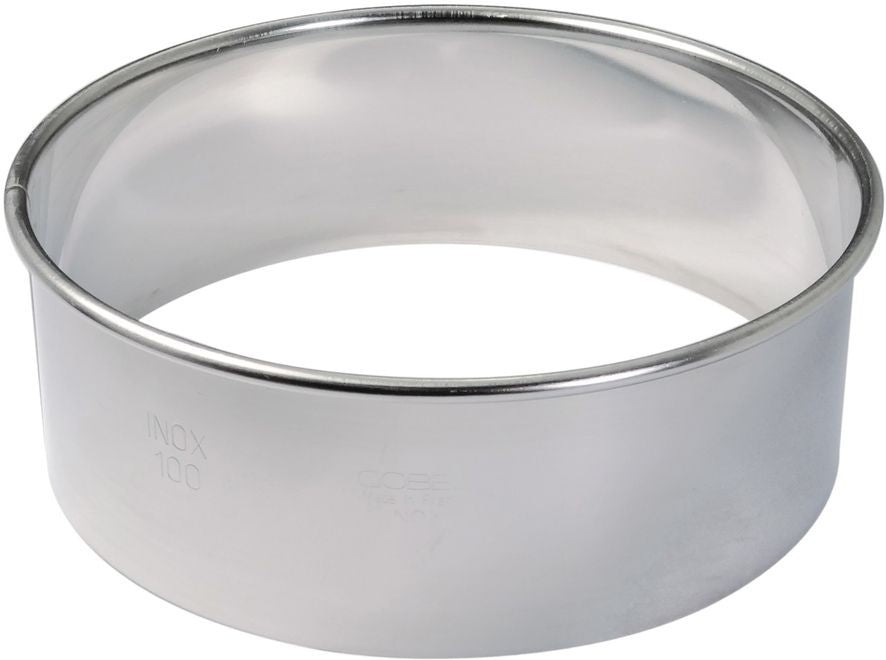 Louis Tellier - 1.18" Stainless Steel Round Plain Cutter with Rolled Edge, Pack of 8 Pcs - 880101