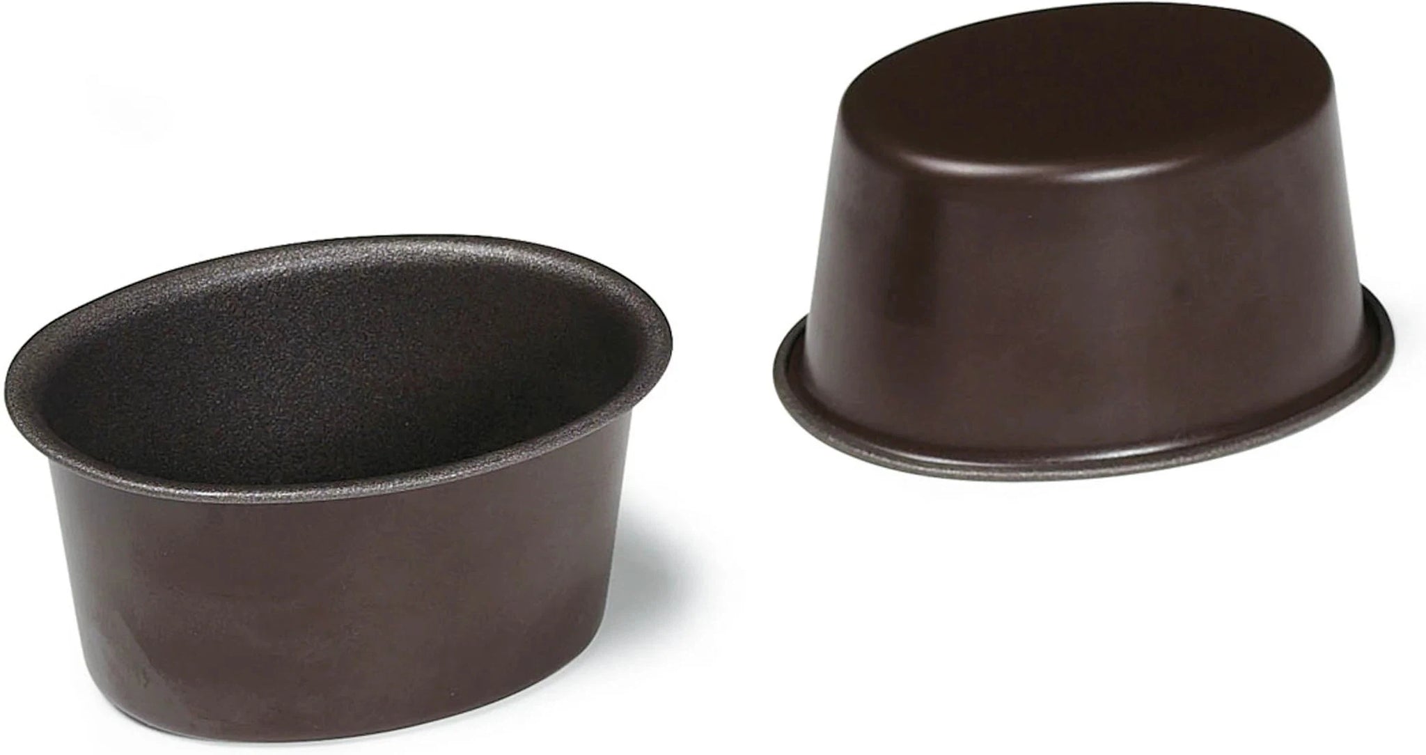 Louis Tellier - 2.95" Non-Stick Oval Plain bottom Aspic Mould - 230210