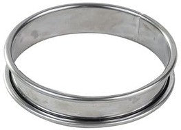 Louis Tellier - 3.14" Stainless Steel Tart Ring With Rolled Edges - 824920