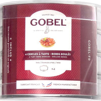 Louis Tellier - 3.54" Stainless Steel Square Tart Rings, Pack of 4 - 889830