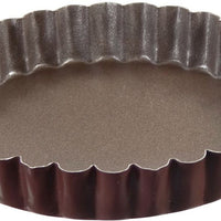 Louis Tellier - 4.72" Non-Stick Round Fluted Tartlet Mould, Pack of 6 - 282550