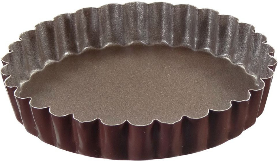 Louis Tellier - 4.72" Non-Stick Round Fluted Tartlet Mould, Pack of 6 - 282550
