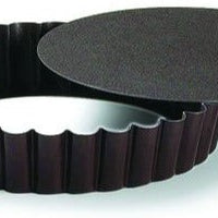 Louis Tellier - 5.51" Non-Stick Round Fluted Tartlet Mould With Removable Bottom - 293490