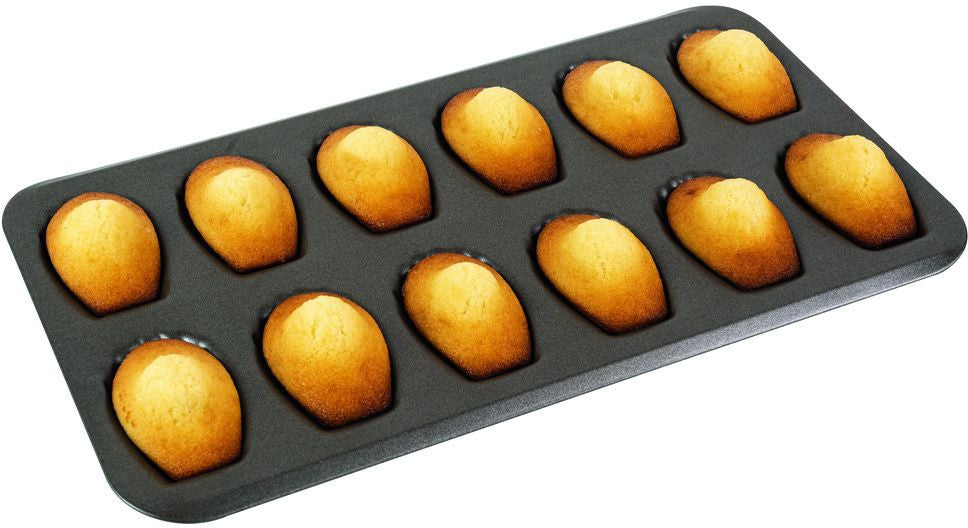 Louis Tellier - 7.87" Non-Stick 12-Compartment Small Madeleines Baking Sheet - 264710