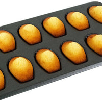 Louis Tellier - 7.87" Non-Stick 12-Compartment Small Madeleines Baking Sheet - 264710