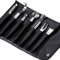 Louis Tellier - Black 7-Piece Roll Bag For Kitchen Tool - 90 255 07 05
