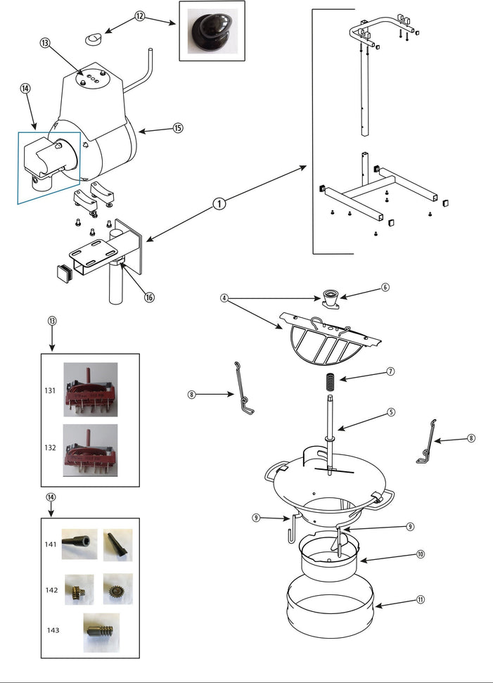 Louis Tellier - Central Spiral Spring, Pack of 5 - P10003-5