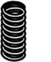 Louis Tellier - Central Spiral Spring, Pack of 5 - P10003-5