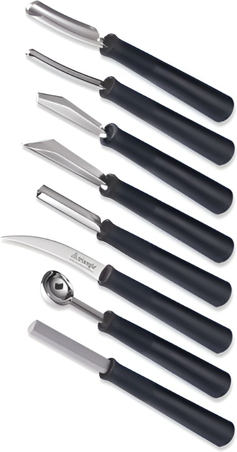 Louis Tellier - Professional Carving Tool, Pack of 8 - 90 818 08 02