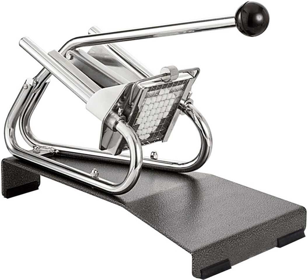 Louis Tellier - Professional French Fries Cutter on Epoxy Base with 8 mm Tinned Blades & Pusher - CS08