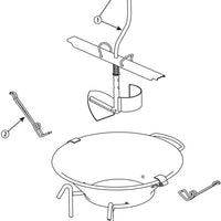 Louis Tellier - Shaft, Handle & Crossbar for Tinned Mill M5 - M5002 - discontinued