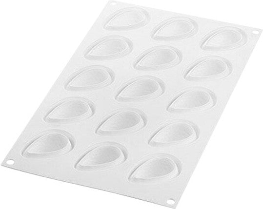 Louis Tellier - Silicone 15 Compartment Baking Mold - CURVE FRAGOLA 30