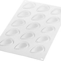 Louis Tellier - Silicone 15 Compartment Baking Mold - CURVE FRAGOLA 30