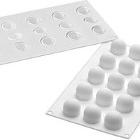 Louis Tellier - Silicone 15 Compartment Square Sphere Baking Mold with Boarder - CURVETRUFFLE 20