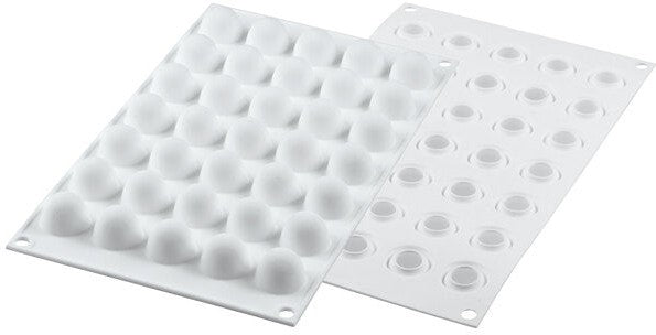 Louis Tellier - Silicone 35 Compartment Square Sphere Baking Mold with Boarder - CURVETRUFFLE 5