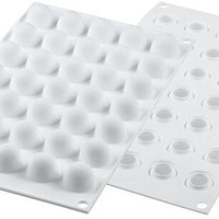 Louis Tellier - Silicone 35 Compartment Square Sphere Baking Mold with Boarder - CURVETRUFFLE 5