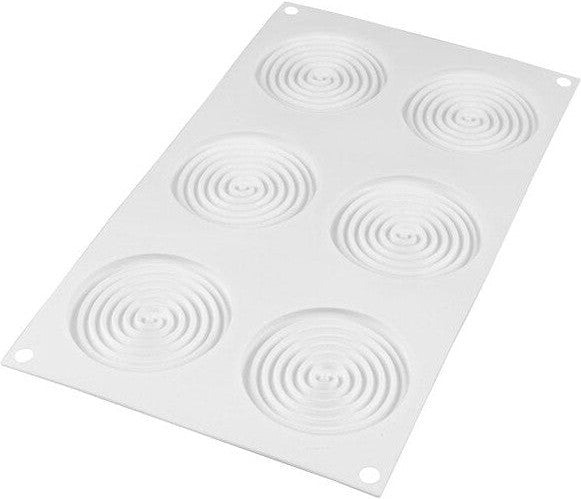 Louis Tellier - Silicone 6 Compartment Decorative Baking Mold - TOURB 28