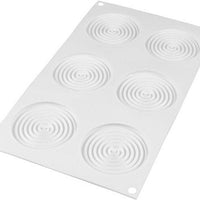 Louis Tellier - Silicone 6 Compartment Decorative Baking Mold - TOURB 28