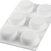 Louis Tellier - Silicone 6 Compartment Micro Baking Mold with Boarder - CURVE UNIVERSO 90