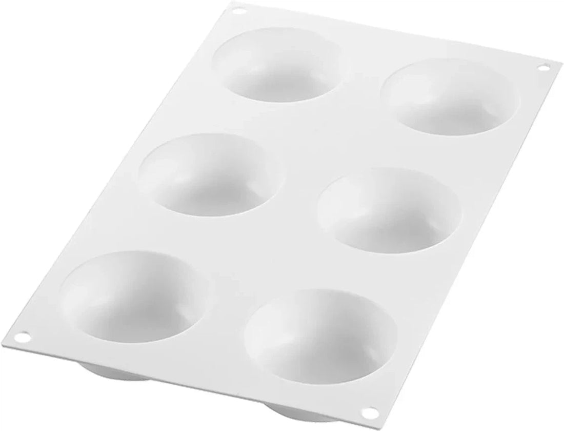 Louis Tellier - Silicone 6 Compartment Micro Baking Mold with Boarder - CURVE UNIVERSO 90