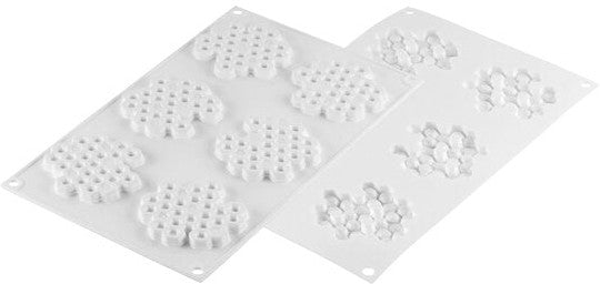 Louis Tellier - Silicone 6 Compartment Micro Honeycomb Baking Mold - MIEL 18