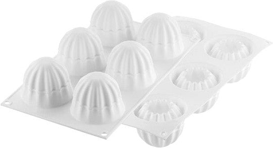 Louis Tellier - Silicone 6 Compartment Square Sphere Baking Mold - CURVE SUPERNOVA