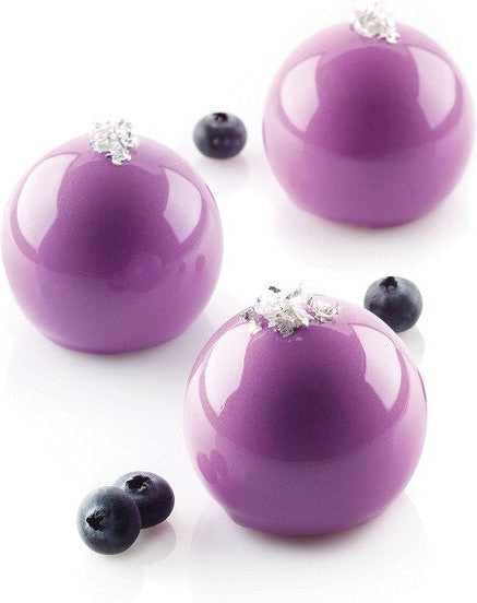 Louis Tellier - Silicone 8 Compartment Micro Baking Mold with Boarder - CURVETRUFFLE 70